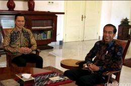 Petemuan AHY dengan Jokowi.sumber : Detikcom