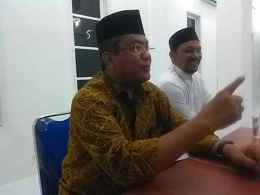 Kepala Ombudsman Aceh DR.H. Taqwaddin, SH bersama Caleg DPD Aceh Fadhil Rahmi | dokpri