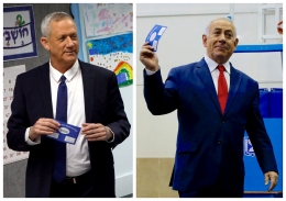 Benny Gantz (kiri) dan Netanyahu (kanan) akan kembari bertarung pada pemilu September mendatang. Photo: brookings.edu