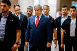 Netanyahu pemenang pemilu April lalu dipaksa untuk melakukan pemilu lagi September mendatang. Photo: Menahem Kahana/Agence France-Presse — Getty Images