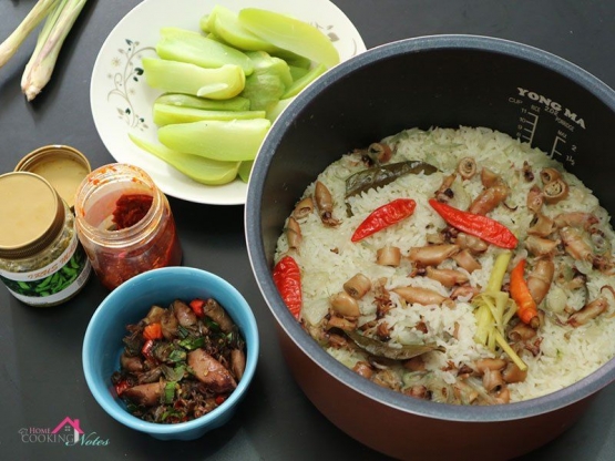 ilustrasi ragam makanan Indonesia, nasi liwet | sumber : http://yesiintasari.com