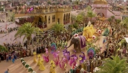 Film Aladdin dengan latar belakang kota Agrabah (Sumber: Disney)