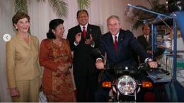 Kunjungan George W. Bush (sumber: IG @aniyudhoyono)