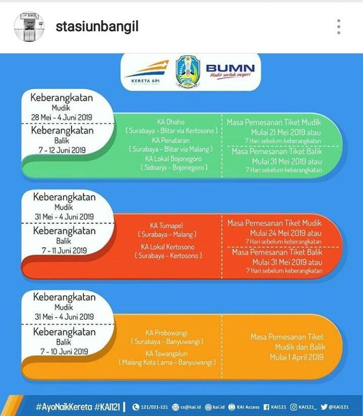 Flyer yang diberikan petugas, sumber: instagram/@stasiunbangil