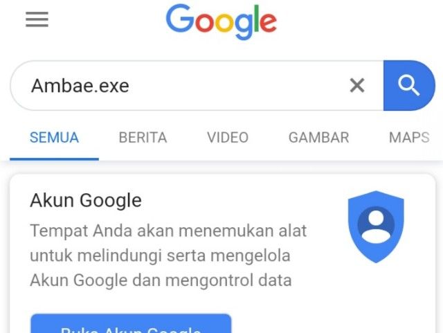 Aplikasi Google Chrome.