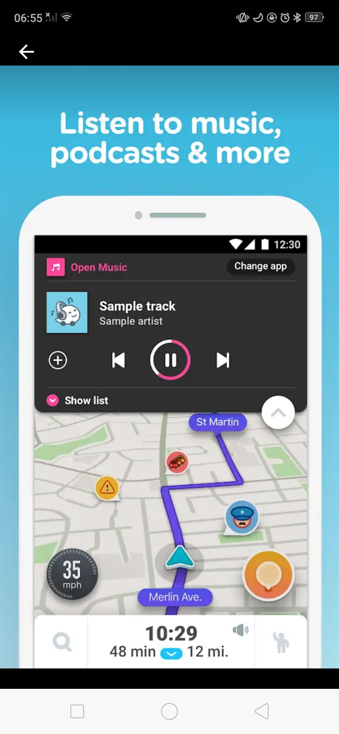 Waze, dokpri