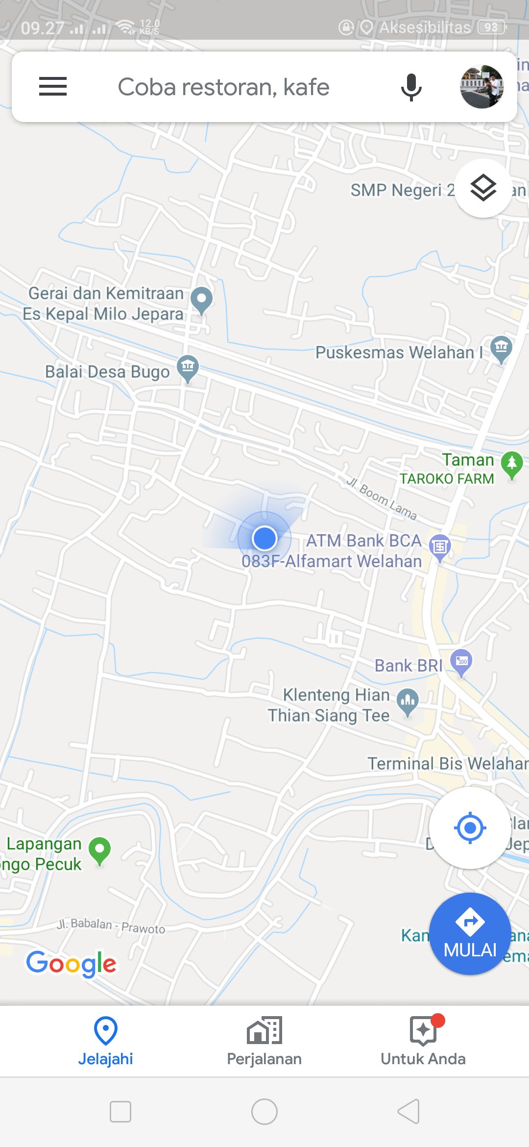 sumber: Tangkapan layar pada google maps