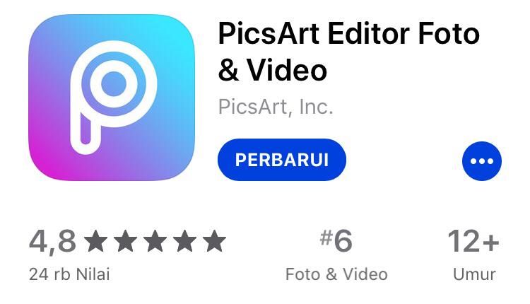 Aplikasi Picsart