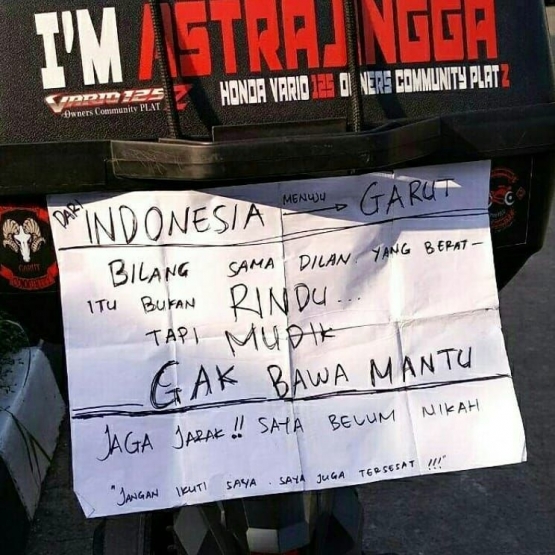 Viral,Foto-Foto Mudik Lucu Lebaran 2019