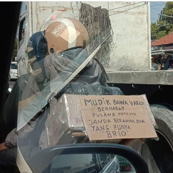 Viral,Foto-Foto Mudik Lucu Lebaran 2019