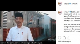 Jokowi, Selamat Idul Fitri I Gambar : Instagram Jokowi