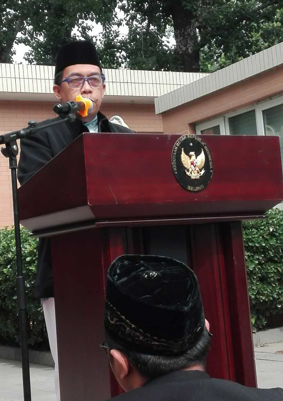 Imam & Khotib oleh Ustadz Taufik. (Dokpri/2019)