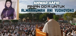 Anwar Hafid saat menjadi khatib sholat id 1440h dan mengajak masyarakat donggala mendoakan almarhumah Ani Yudhoyono - sumber: demokrat sulteng
