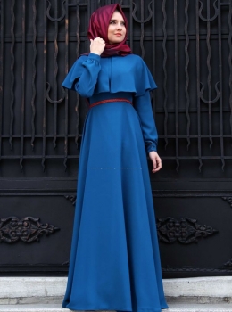 Model Gamis Brokat Kombinasi Batik | girlshijab.com