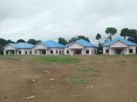 pembangunan asrama yang baru di Alpha Omega-Juma Lingga (dokpri)