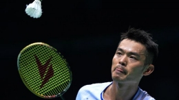 Lin Dan, pemain China (Foto AFP) 
