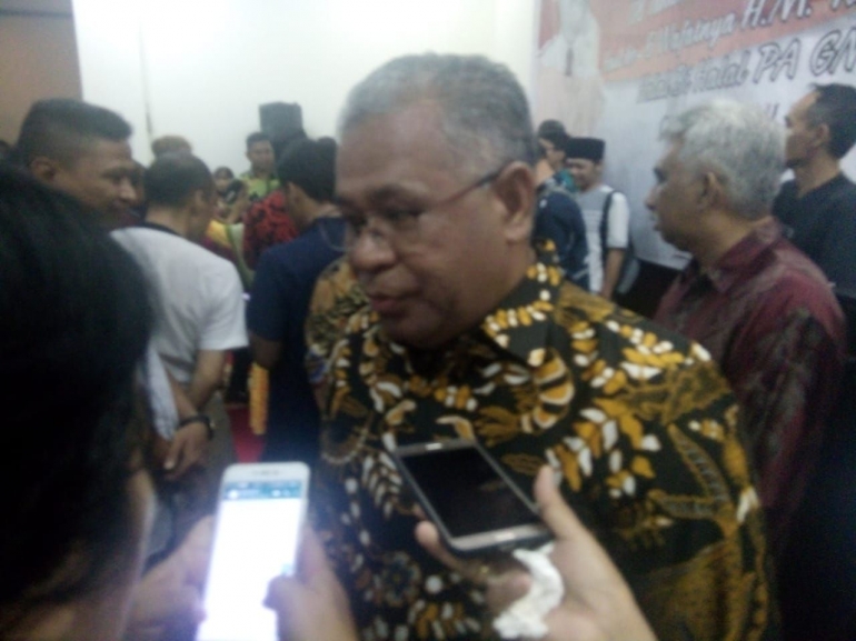 Foto Febry Tetelepta saat menghadiri Haul ke-6 Taufieq Kiemas di Kantor DP GMNI Jakarta (8/6). dokpri