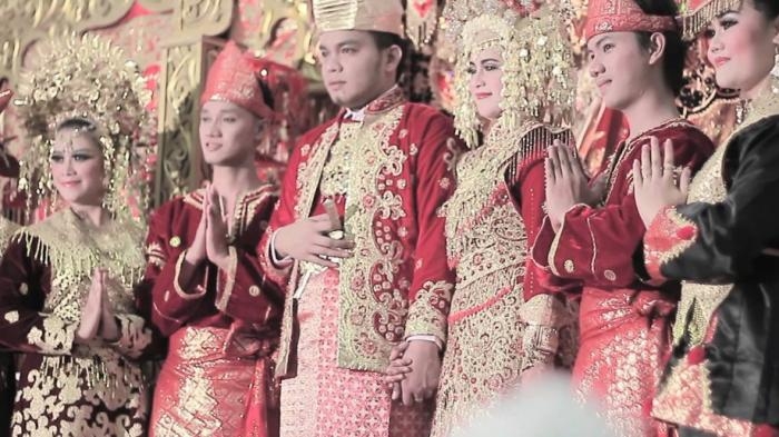 Ilustrasi pernikahan adat Padang| Sumber: sumbar.co 