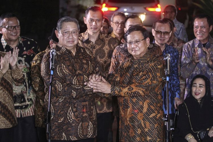 SBY dan Prabowo. Foto: KOMPAS.com/Antara