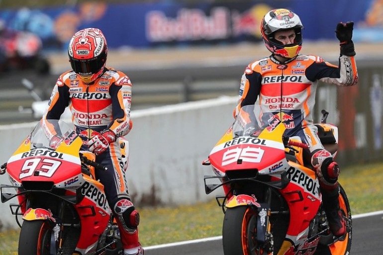 Marc Marquez dan Jorge Lorenzo. (Autosport.com)