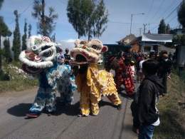 Tampil juga barongsai.Dokpri