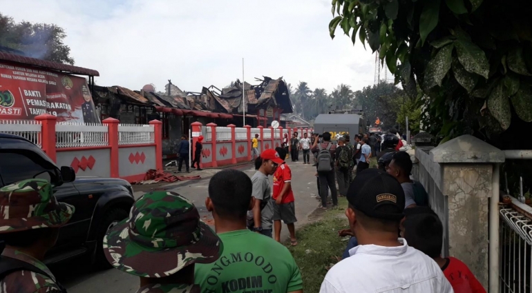 Rutan Sigli yang habis dilalap api setelah kerusuhan pada 3 Juni 2019 (dokpri)