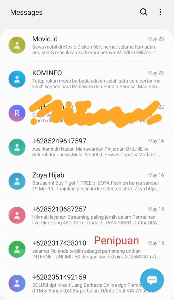 tangkapan layar