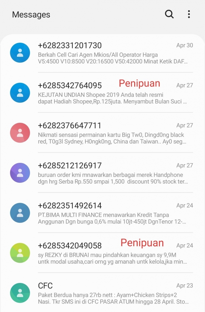 tangkapan layar