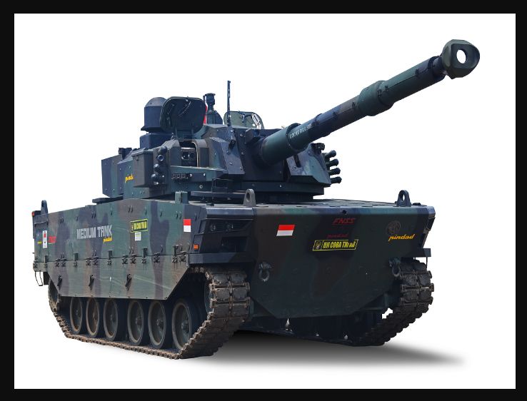 Deskripsi : Tank Harimau Produksi Pindad I Sumber Foto: Pindad