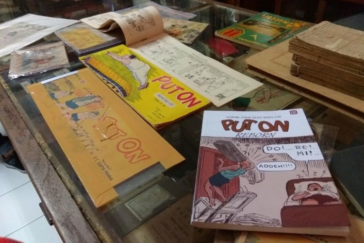 Komik pertama di Indonesia, Put On yang menjadi koleksi Museum Pustaka Peranakan Tionghoa (Kompas.com/Silvita Agmasari)