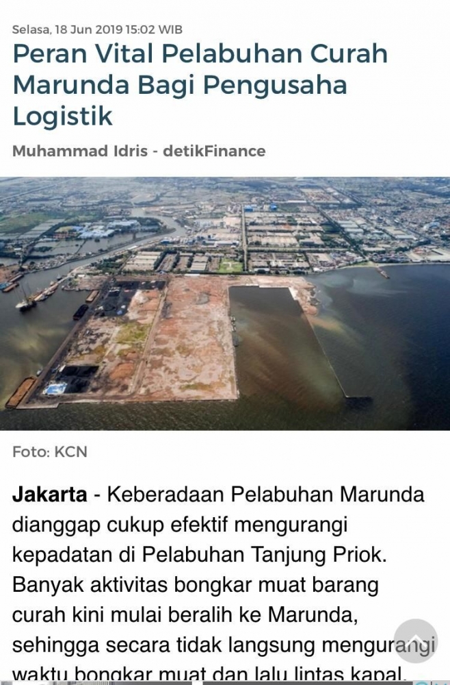 tangkapan layar berita