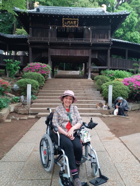 Dokumentasi pribadi Salah satu bagian dari Nakayama Hokekyoji Temple, sebuah pintu gerbang yang bersambungan sebagai gerbang dari lingkungan sekitarnya untuk membawa umat untuk bersembahyang.