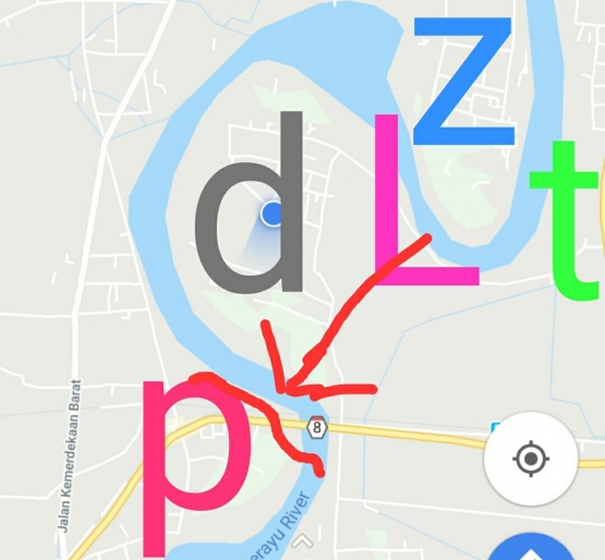 Gambar dokpri, diambli dari layar tangkap google maps
