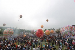 Balon Udara Mengakasa di Wonosobo Java Balloon Attraction 2019 - Foto: Istimewa