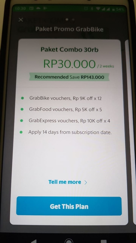 paket combo 30 ribu | dokpri
