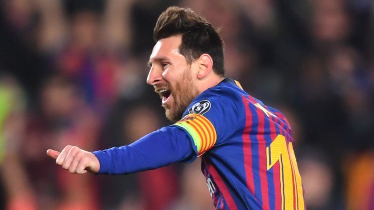 Lionel Messi berkostum Barcelona (Foto Skysports.com)