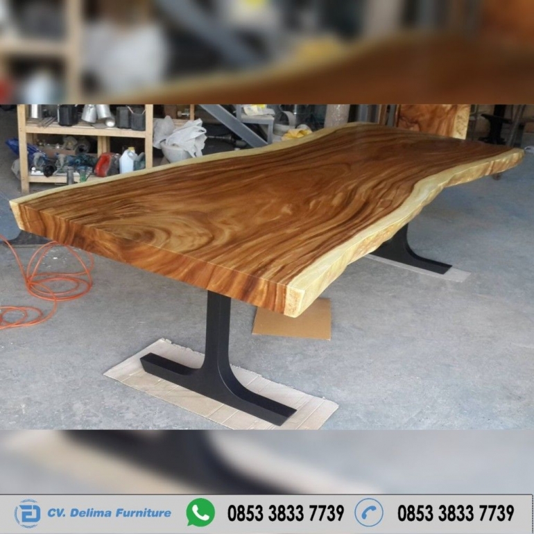 Meja Kayu Trembesi, Meja Makan Suar, Meja Kayu Utuh, Meja Makan Kayu Trembesi,Furniture Kayu Trembesi, Meja Solid