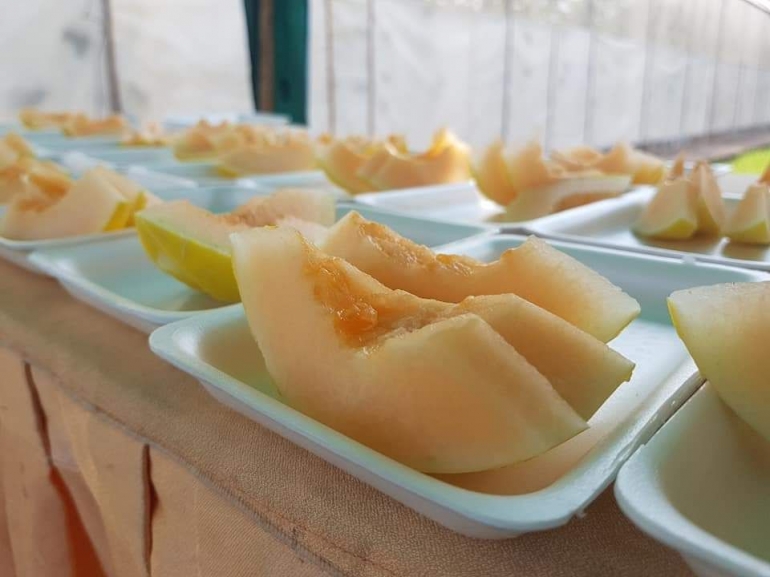 Golden melon hasil panen (Dokumentasi Pribadi)