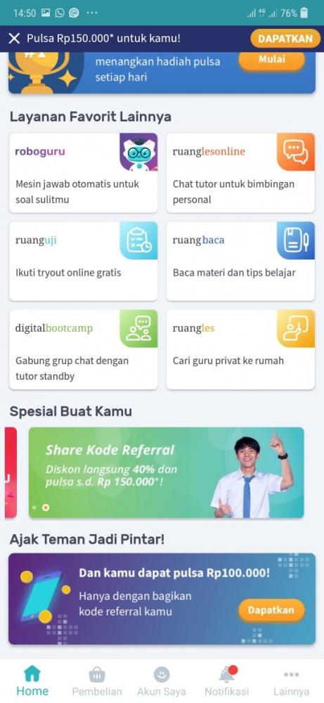Mengejar Ketinggalan Pelajaran Dengan Aplikasi Ruangguru Kompasiana Com
