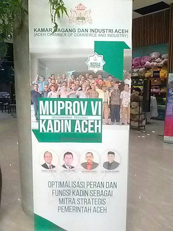 Banner Pelaksanaan Musprov VI Kadin Aceh