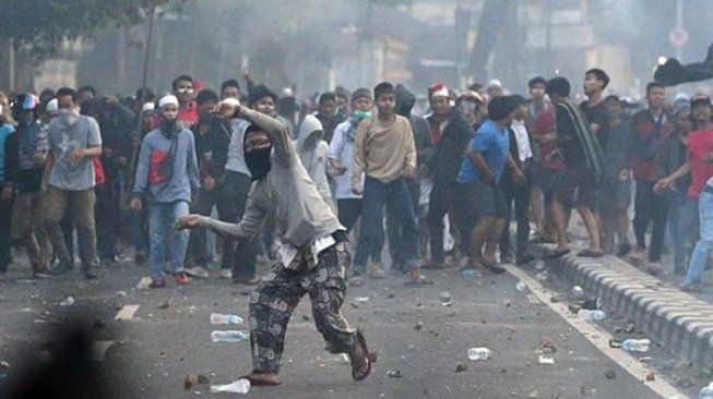 Aksi 21-22 Mei (ANTARA/SIGID KURNIAWAN)