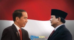 Jokowi dan Prabowo.sumber : TribunWow.com/Rusintha Mahayu