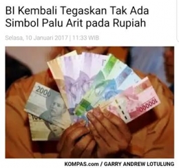 BI melakukan klarifikasi terkait hoaks pada Rupiah (Sumber: Kompas.com)