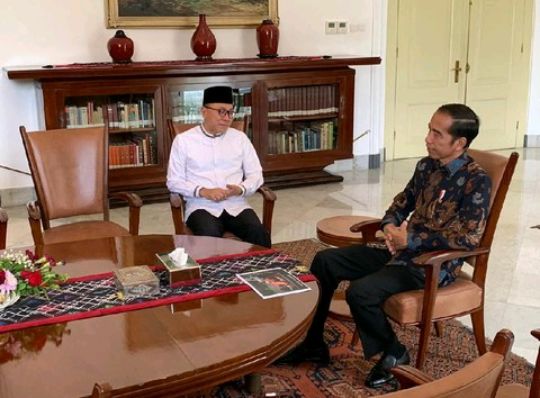 Zulhas bertemu presiden Jokowi.sumber : Ray Jordan/detikcom
