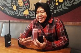 Wali Kota Surabaya Tri Rismaharini (KOMPAS.com/GHINAN SALMAN)