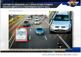 Bukti penilangan E-TLE (Sumber: Ditlantas Polda Metro Jaya)