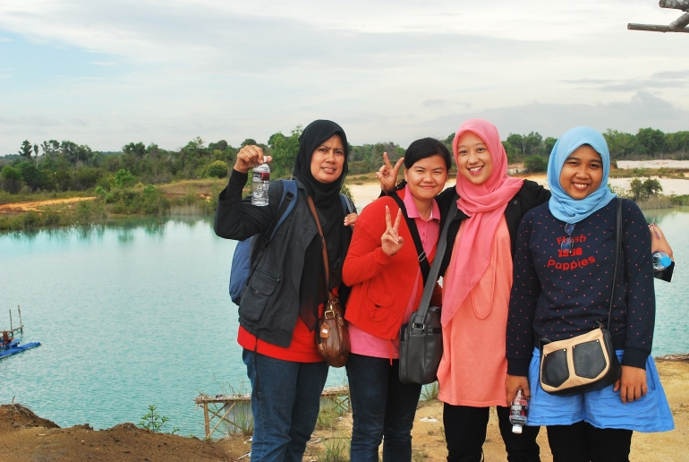 Telaga Biru (Blue Lake) one of instagramable spot (Doc. Linda)