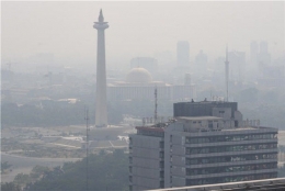 ilustrasi polusi udara Jakarta (Gambar by Republika.com)
