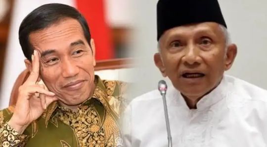 Jokowi dan Amien Rais.foto : Tribun video/Tribunnews.com