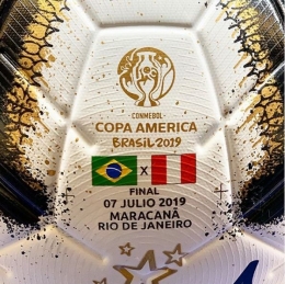 Boal yang akan digunakan pada Final Copa America 2019 sumber: Instagram @copaamerica